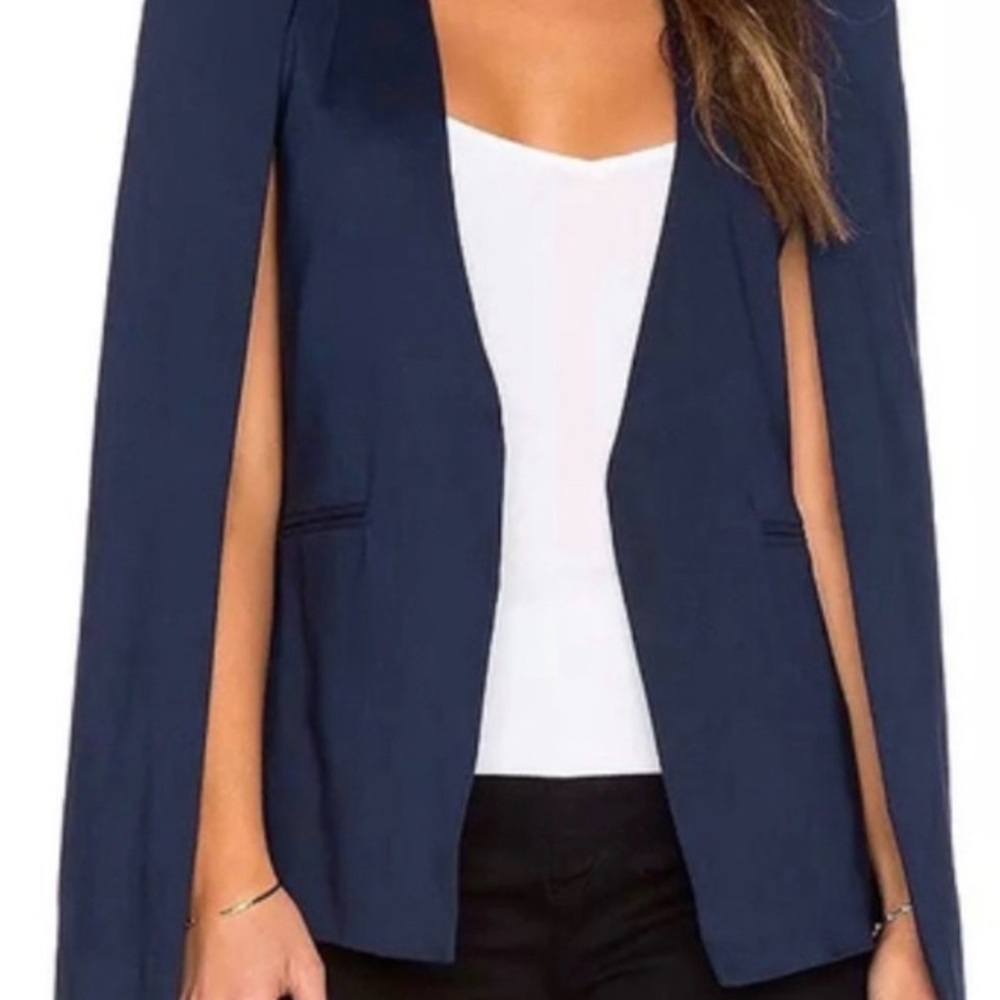 Asilio Dark Blue Women's Cape Blazer